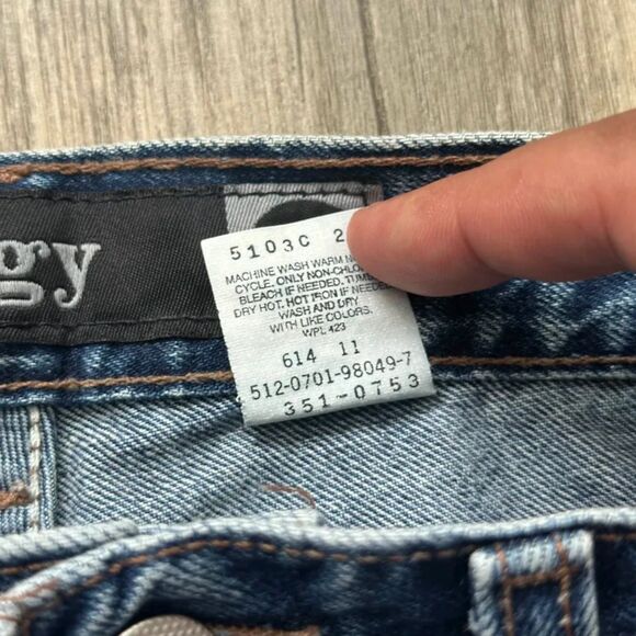 Vintage Levi's Silver Tab Baggy Fit Denim Jeans Size 10 Youth - Picture 7 of 10